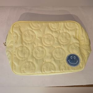 Stoney Clover Lane Puffy Smiley Face Large Pouch